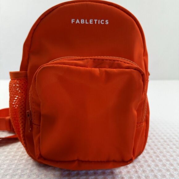 Fabletics Chloe 5'7" Passion Orange Mini Backpack/Slingbag - Picture 1 of 9